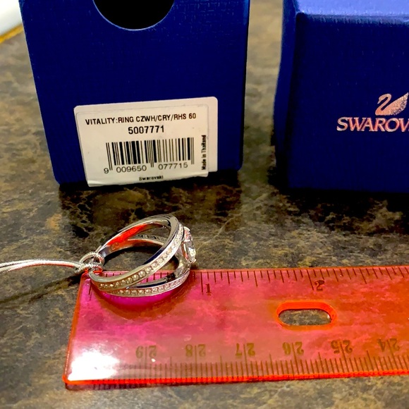 Swarovski Ring in size 60, silver colour - Picture 3 of 4